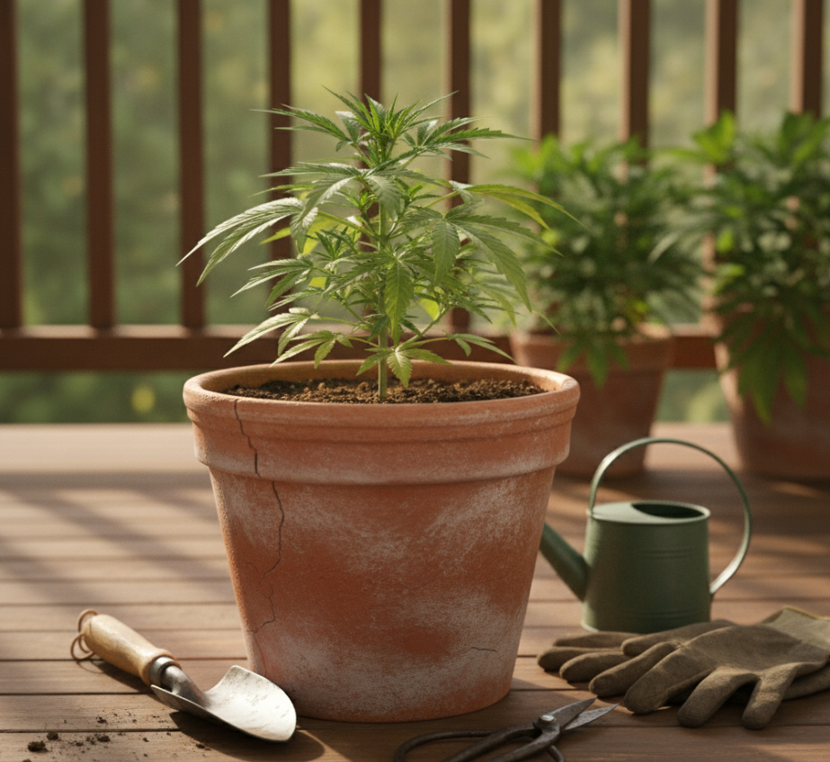 Figure 1.3: Microscopic observation of trichome density and capitate-stalked glandular development during peak flowering stage